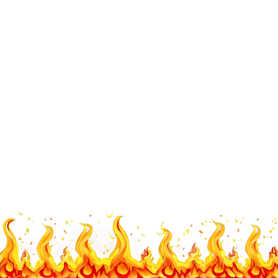 Fire Cartoon Border Png Wyq