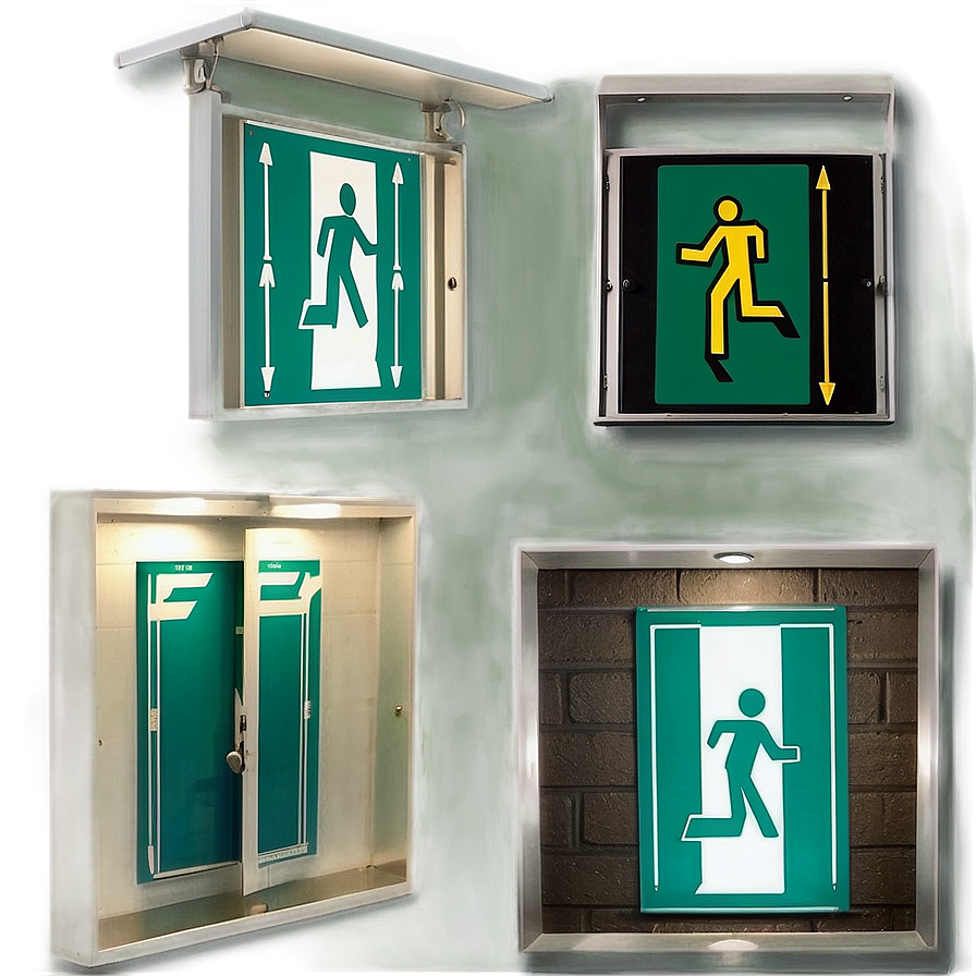 Fire Exit Sign Png Hay