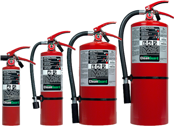 Fire Extinguishers Variety Sizes