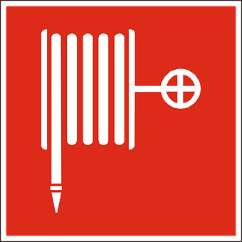 Fire Hose Sign Icon