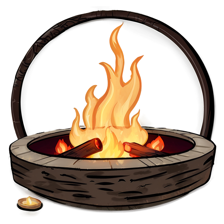 Fire Pit Coziness Png A