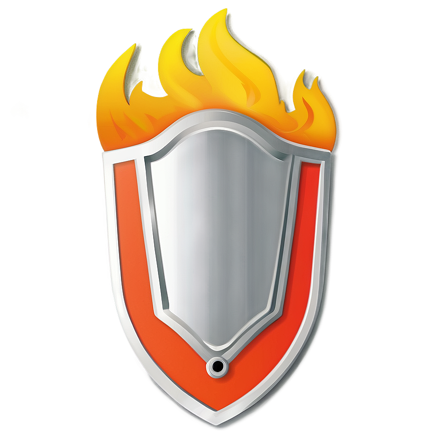 Fire Shield Vector Png 06262024