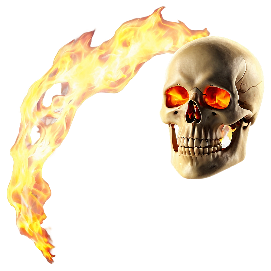 Fire Skeleton Png 05032024