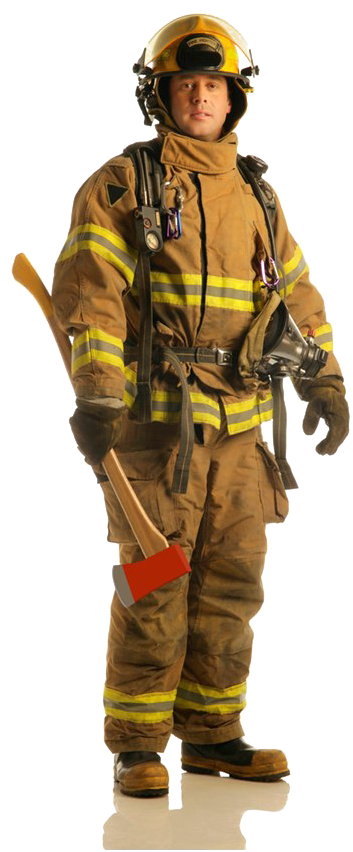 Firefighterin Full Gear