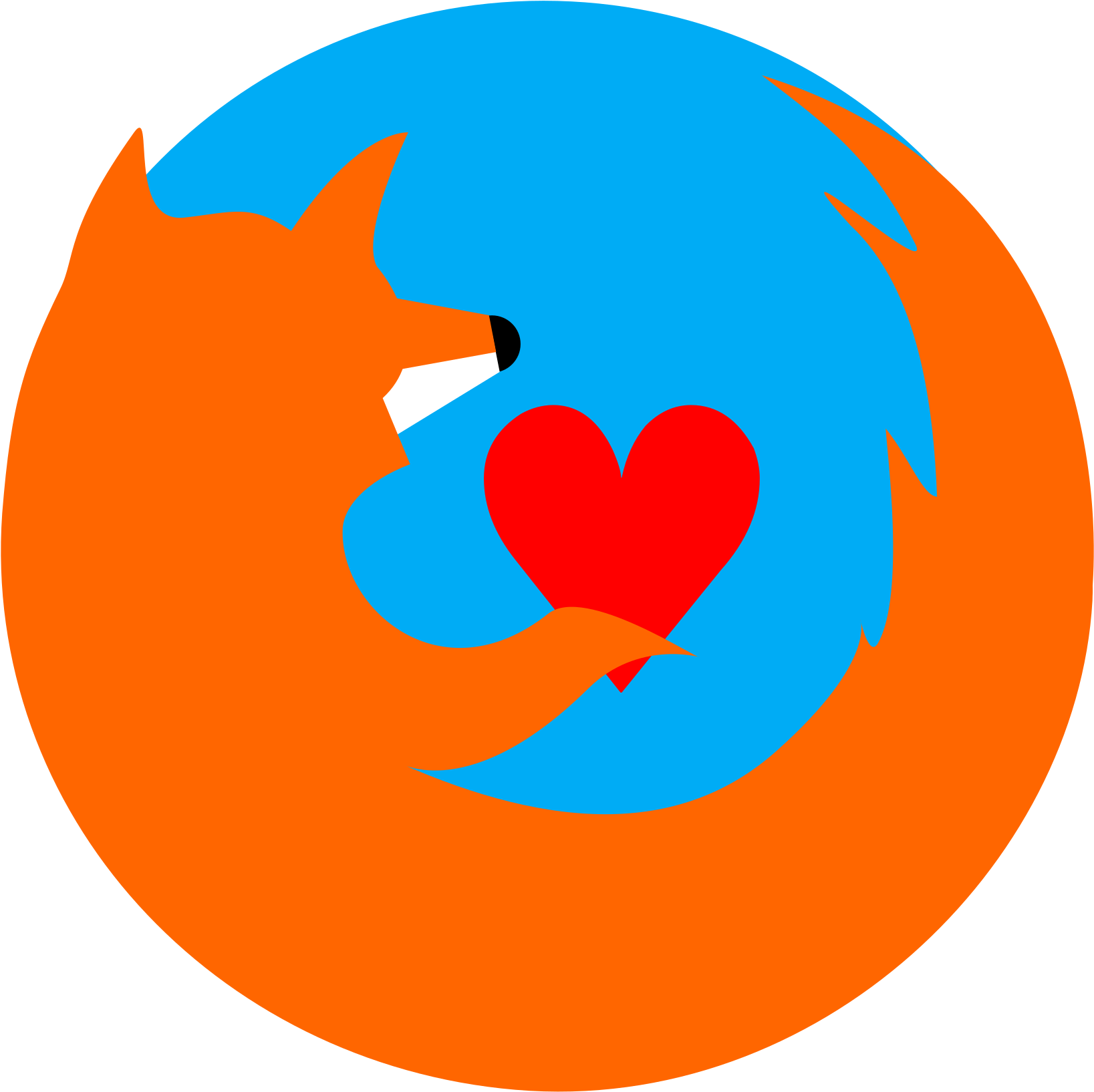 Firefox Logo Love Illustration