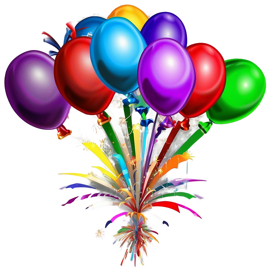 Firework Balloons Png Vba