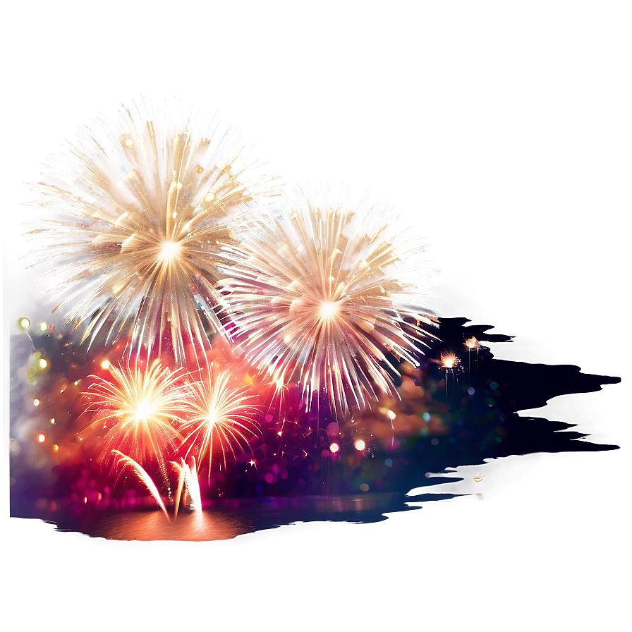 Fireworks Over Water Png Dpg18