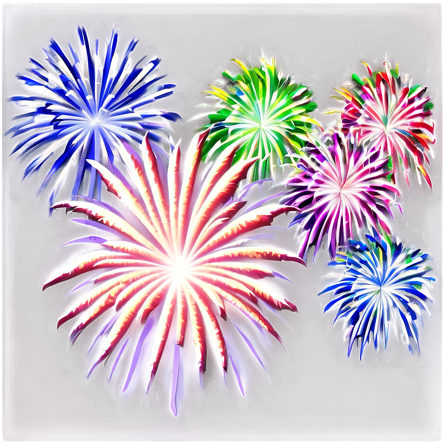 Fireworks With Stars Png 81