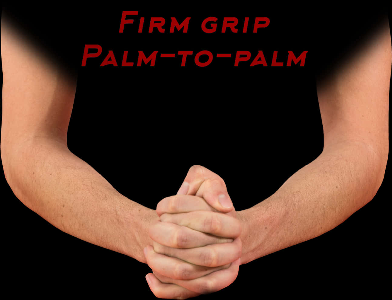 Firm Grip Hands Interlocked