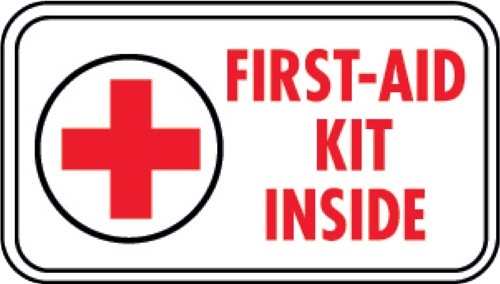 First Aid Kit Inside Sign