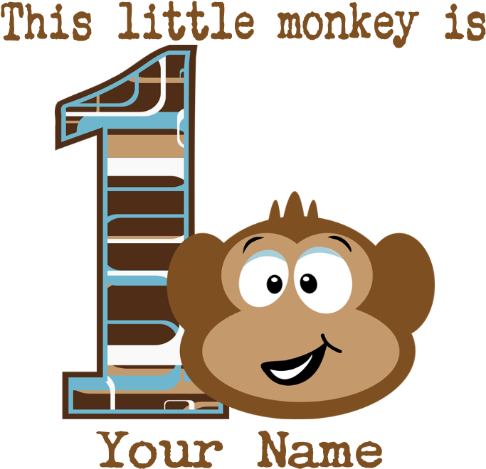 First_ Birthday_ Monkey_ Customizable_ Banner