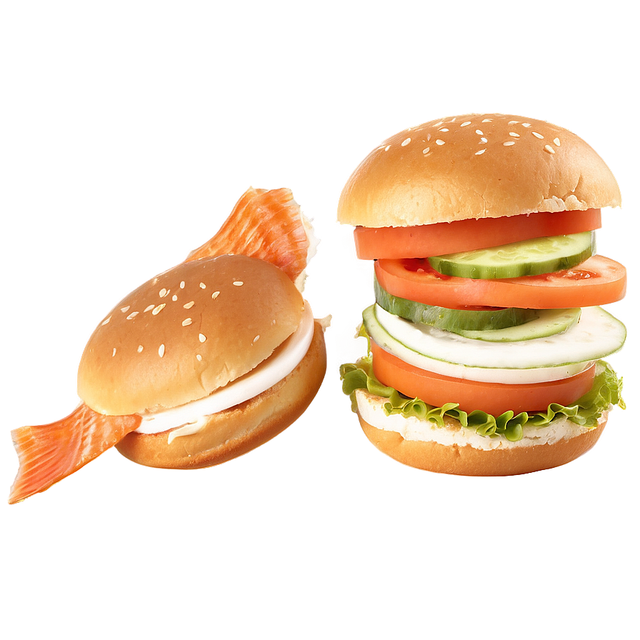 Fish Burger Png 05042024