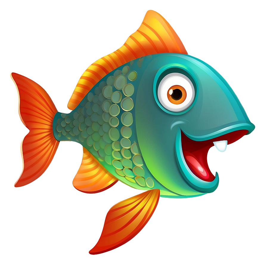 Fish Cartoon Character Transparent Png 85