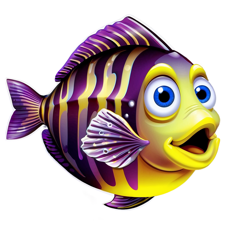 Fish Cartoon Character Transparent Png Tbf80