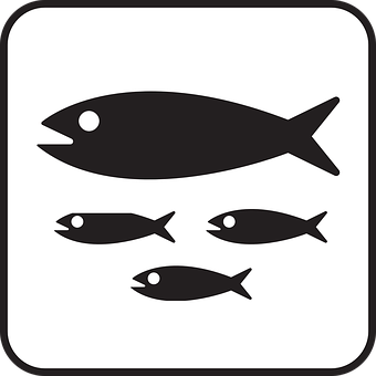 Fish Icon Set Graphic