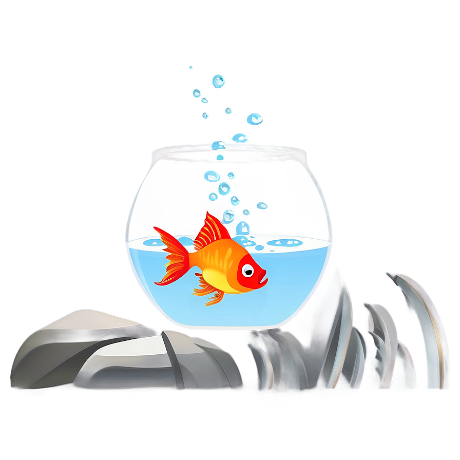 Fishbowl With Feeding Fish Png 6