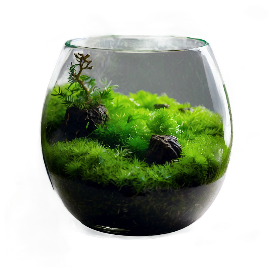 Fishbowl With Moss Balls Png Kaa