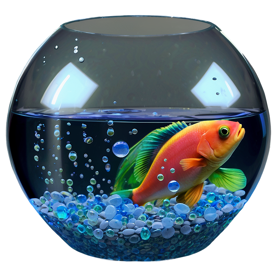 Fishbowl With Pebbles Png Dwj