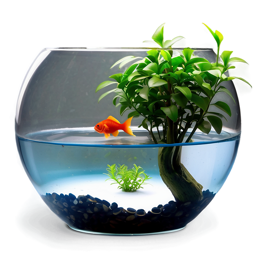 Fishbowl With Plant Png 06212024