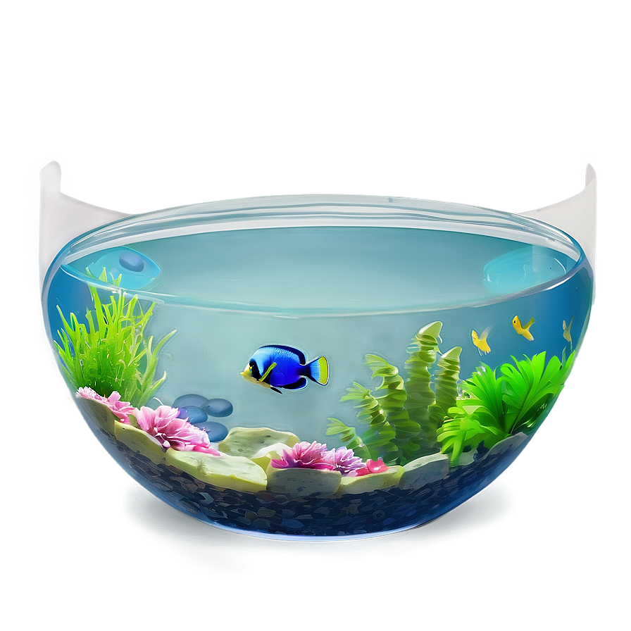 Fishbowl With Tropical Fish Png Hgb91