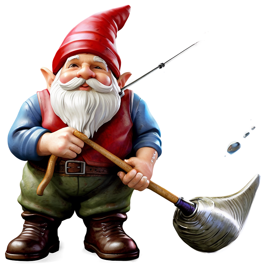 Fishing Garden Gnome Png Wkd44