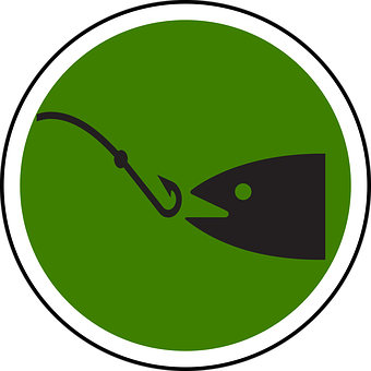 Fishing Hookand Fish Icon