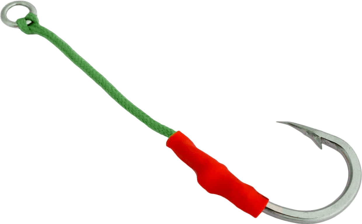 Fishing Hookwith Green Lineand Red Handle.png