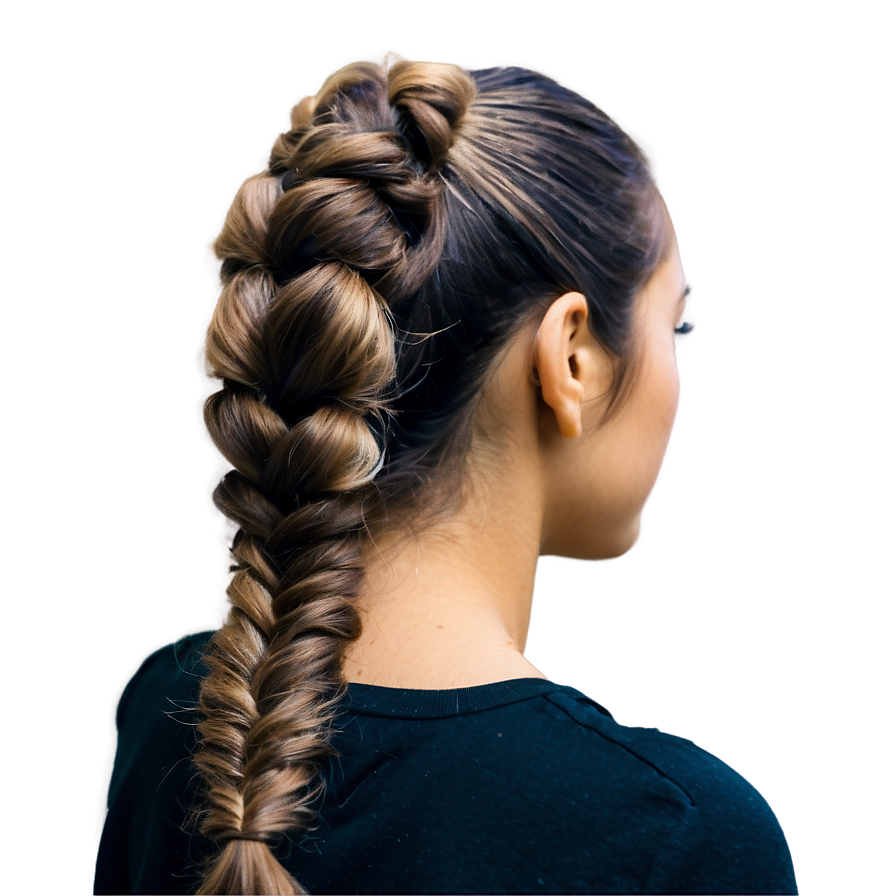 Fishtail Ponytail Png Ukl