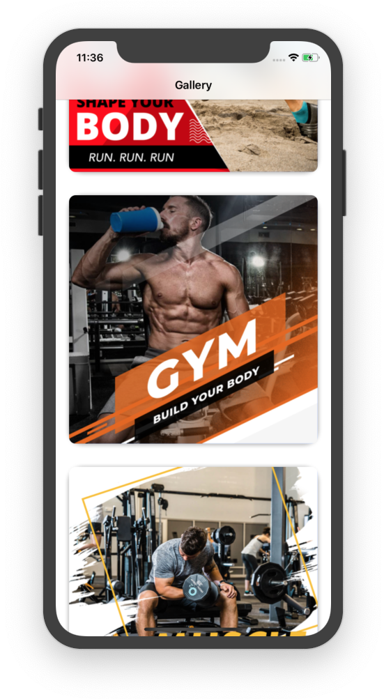 Fitness Appi Phone Mockup