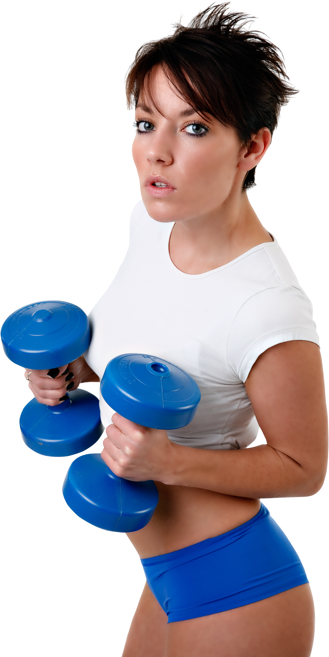 Fitness Enthusiastwith Dumbbells