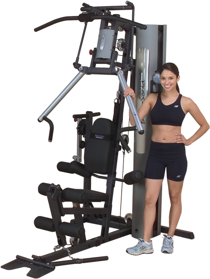 Fitness Enthusiastwith Multi Gym Equipment