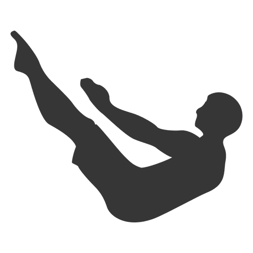 Fitness Exercise Silhouette Stretching Pose