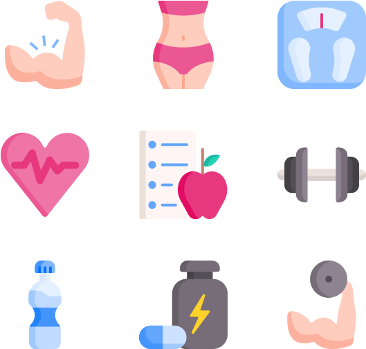 Fitness Icons Set