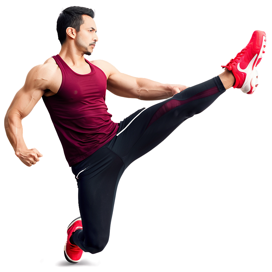 Fitness Workout Kick Png 05232024