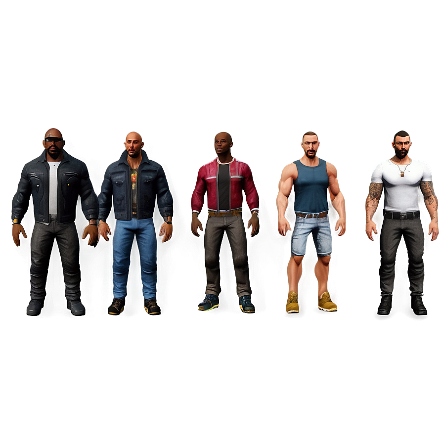 Fivem Custom Clothing Lineup Png Vea