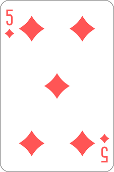 Fiveof Diamonds Playing Card