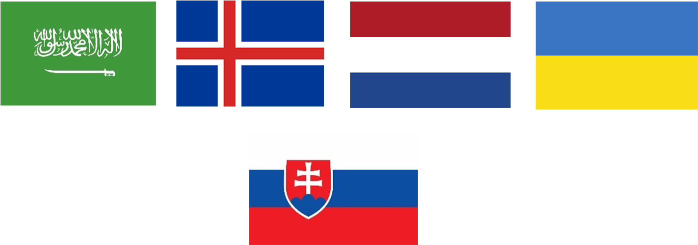 Flagsof Six Countries