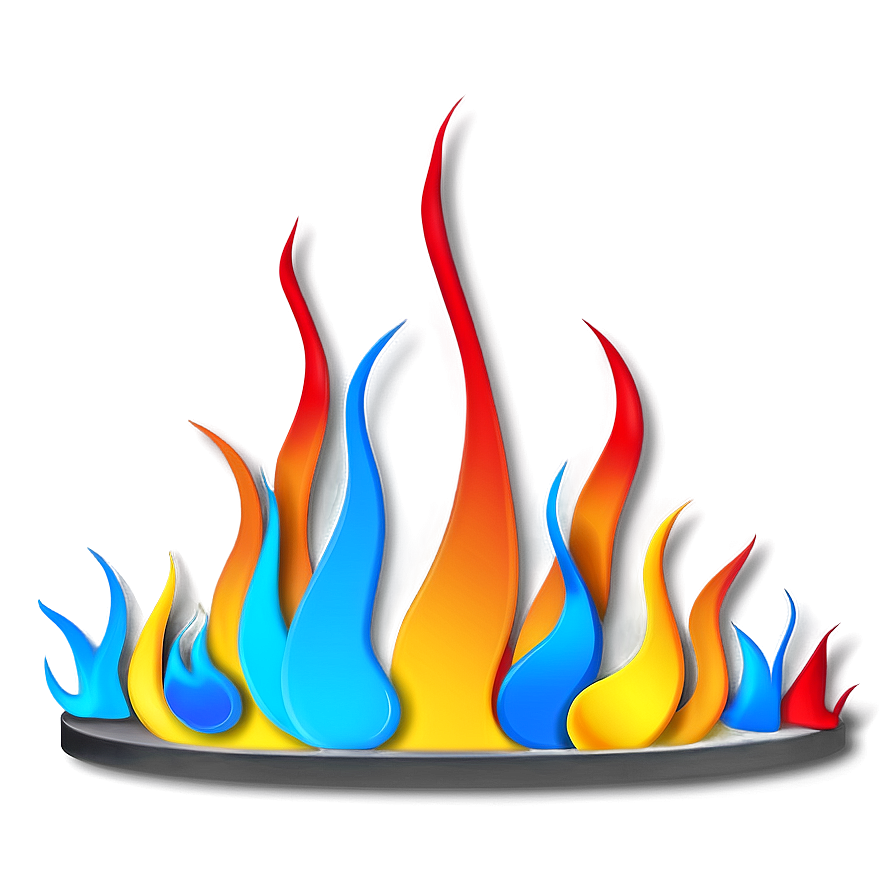 Flame Art Border Png Sis