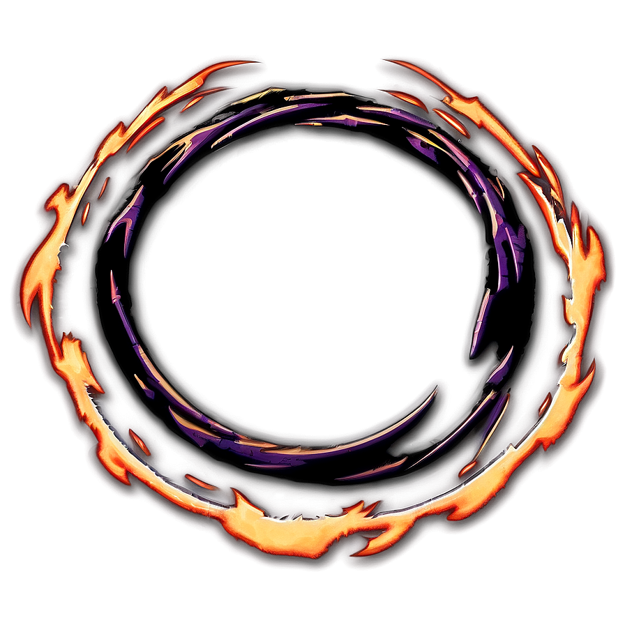 Flame Circle Border Png 5