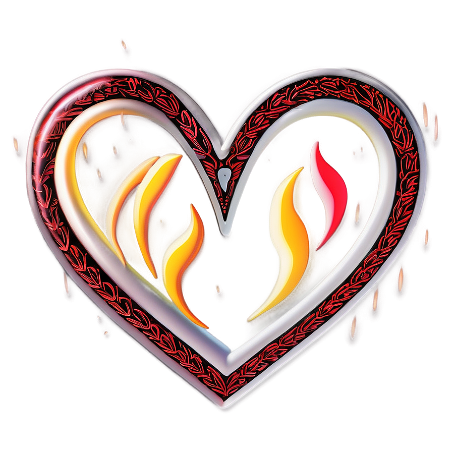 Flame Corazon Graphic Png Icp