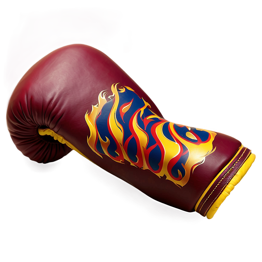 Flame Design Boxing Gloves Png 98