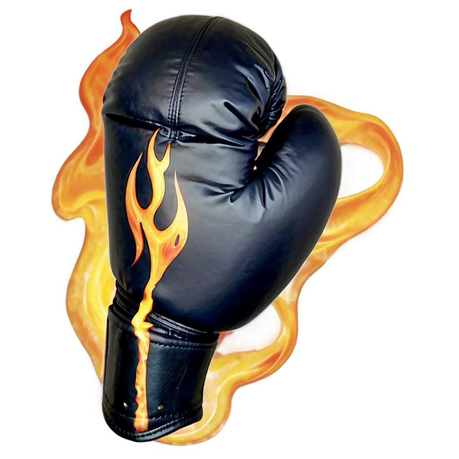 Flame Design Boxing Gloves Png Ffm95