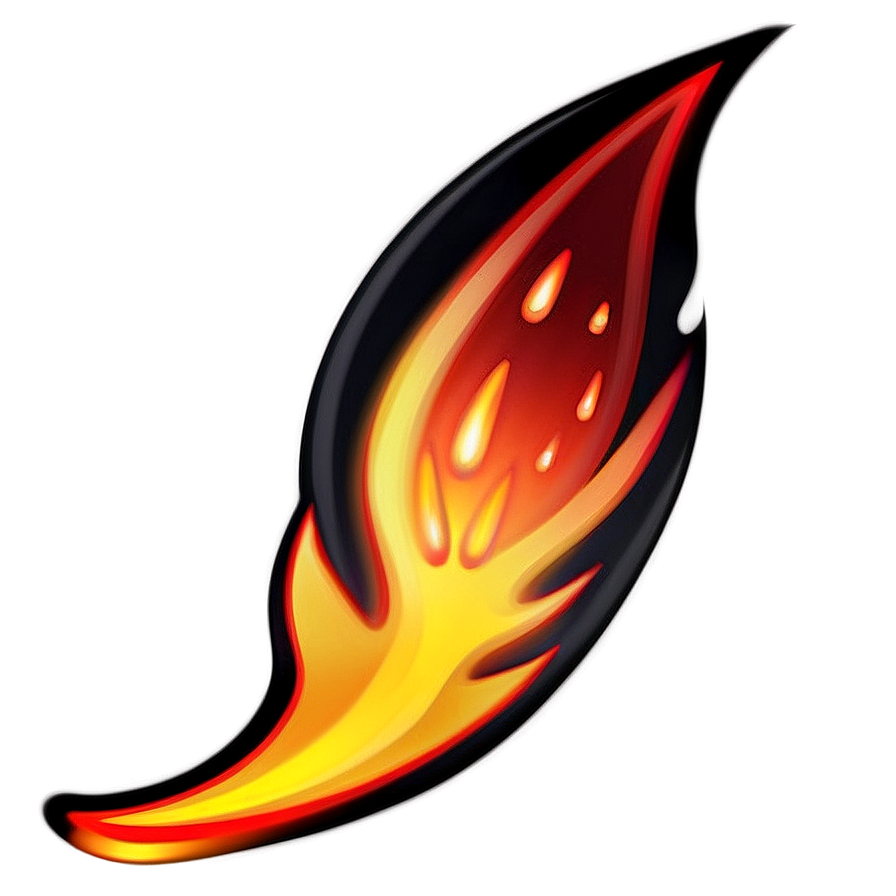 Flame Emoji Art Png Ukm