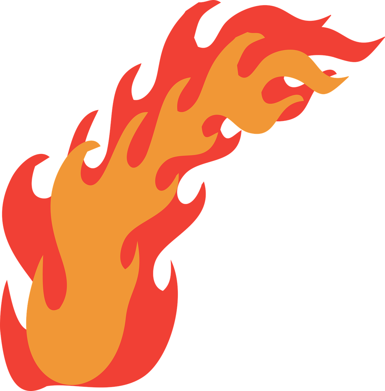 Flame Graphic Vector Art