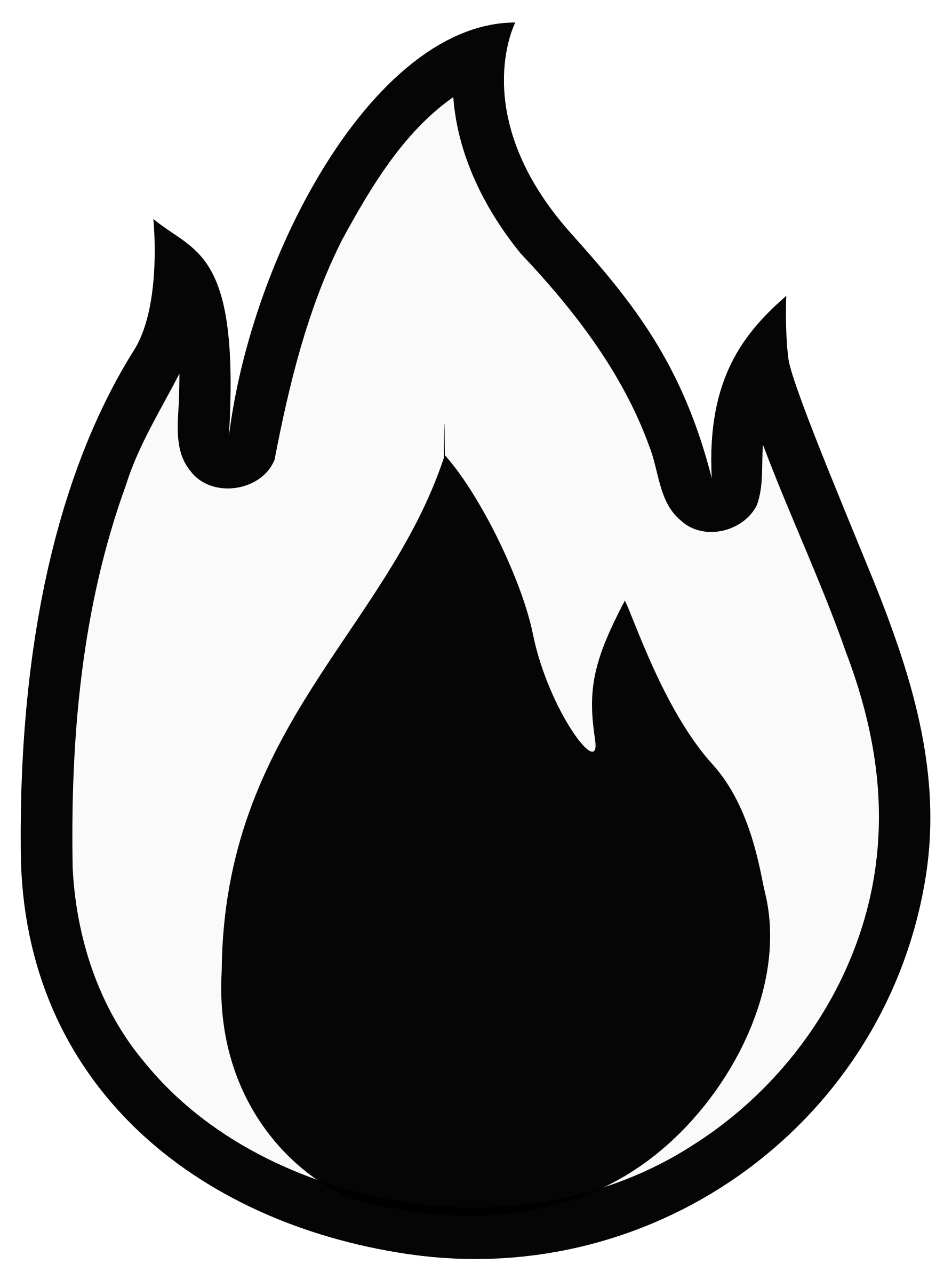 Flame Icon Simple Vector