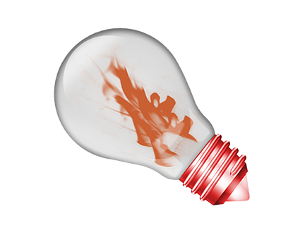 Flame Inspired Lightbulb