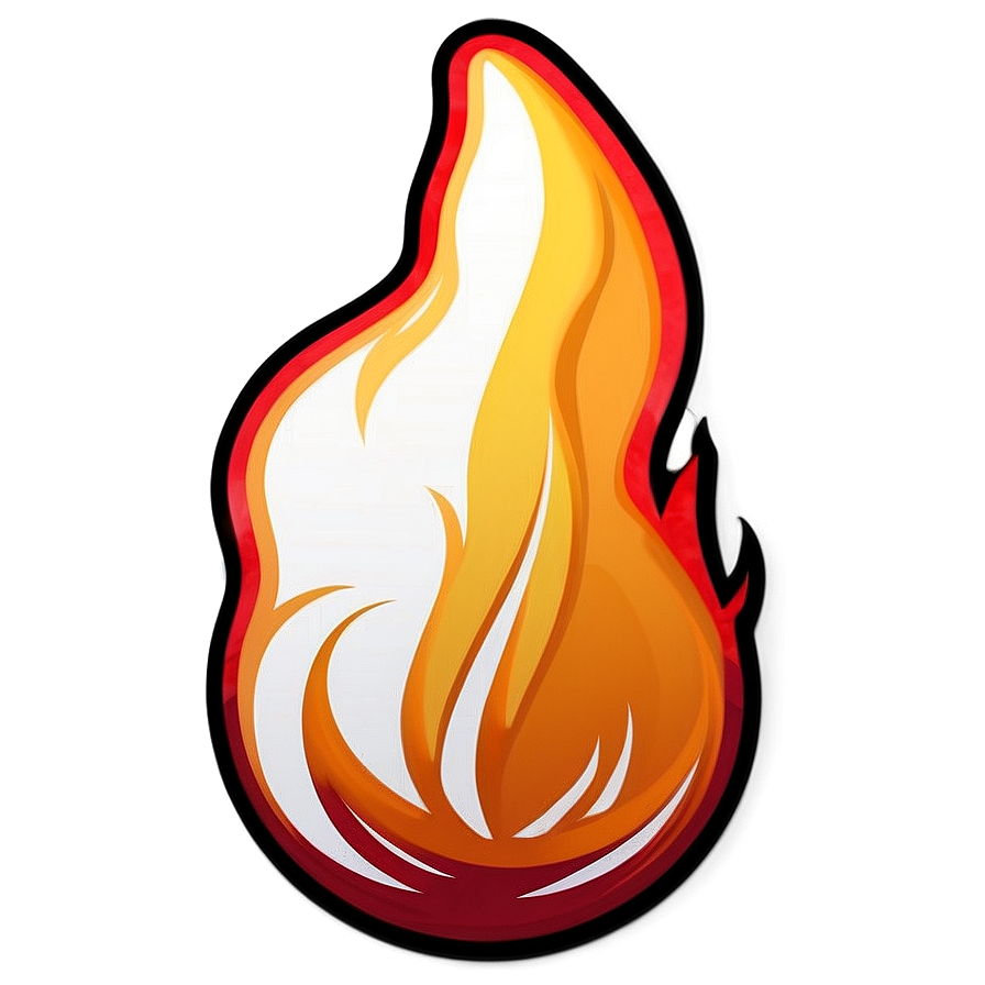 Flame Sticker Png Ujx