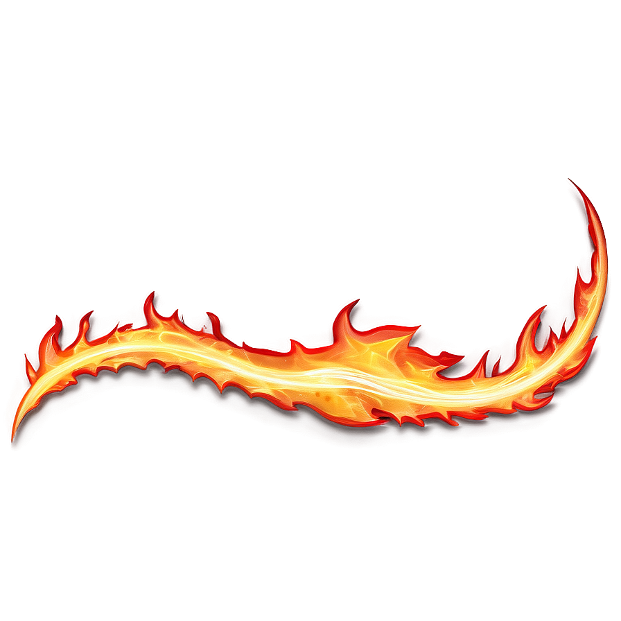 Flame Wave Border Png 6