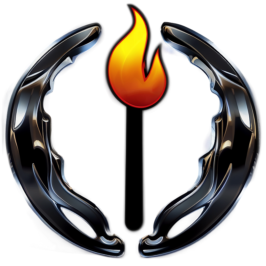 Flames Badge Png 78