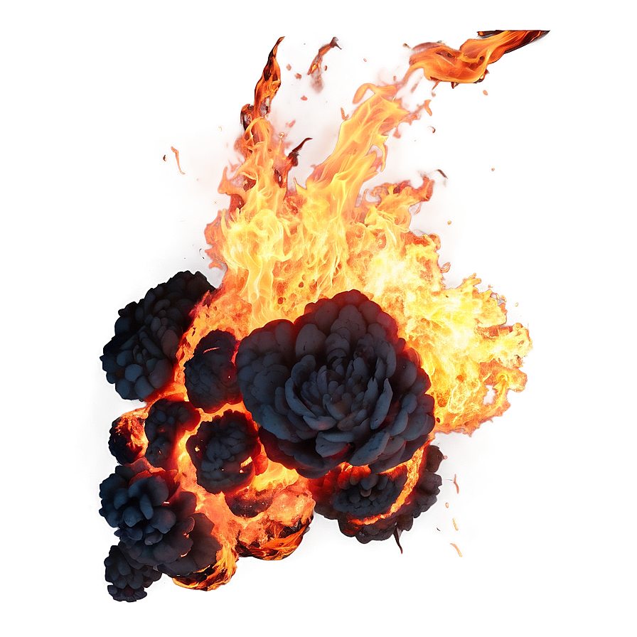 Flames Explosion Png 05042024